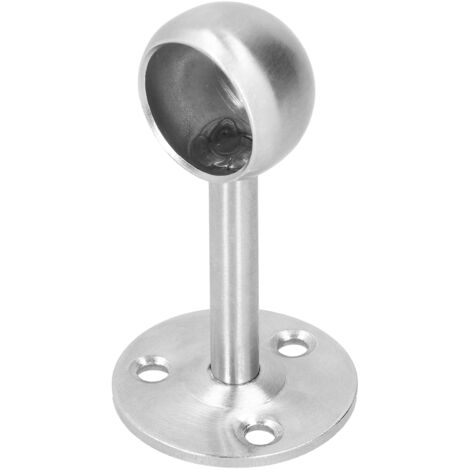 【Kit Hardware Amélioré】Support de Pole - Kit de 6 Couverts Flanqués en Acier Inoxydable Support de Canne de Rideau Clé à Demi-Passe Modèle KF22 (1/5)