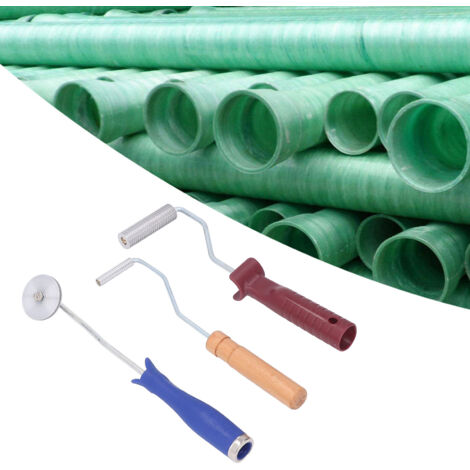 Ensemble de 3 Rouleaux en Aluminium Alliage pour Laminage Résine Fibre de Verre - Kit pour Réparation Baignoire/Bateau (1/5)