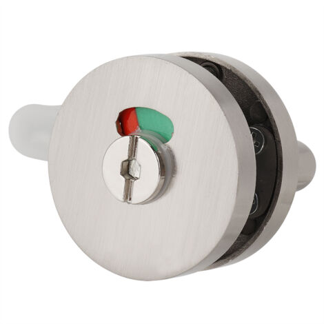 Serrurie de Toilette MY-402 avec Indicateur Occupé/Vide en Stainless Steel pour Porte 12-18mm (1/5)