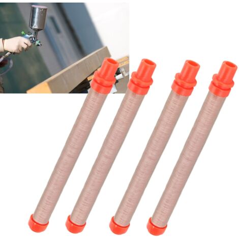 Filtre pour Pistolet Airless de Remplacement, Paquet de 10, Haute Efficacité 200 Mesh Rouge, Accessoire Peinture PC et Fer
