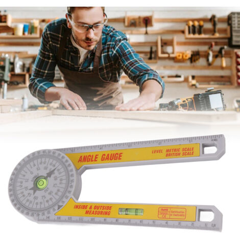 Calculatrice de Coupe ABS pour Scie à Onglet avec Bulle de Niveau - Mesure d'Angle Précise et Application Polyvalente (1/5)