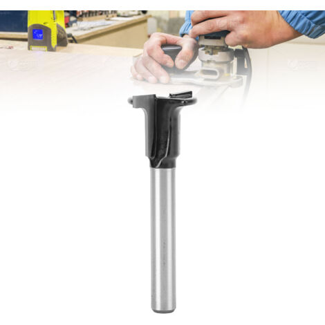 Fraise à rainure en T et à trou de fixation - Embout 1/4" - Diamètre de lame 3/8" et 1/2" - Cutter pour bois et plastique avec embout carbure (1/5)