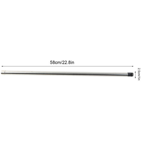 Barre Telescopique pour Armoire [Barre d'étagère] + Barre telescopique extensible + [Extendable, Stainless Steel] + 58-98cm, Diamètre 2.5cm, Portée 50kg, 520g (1/5)