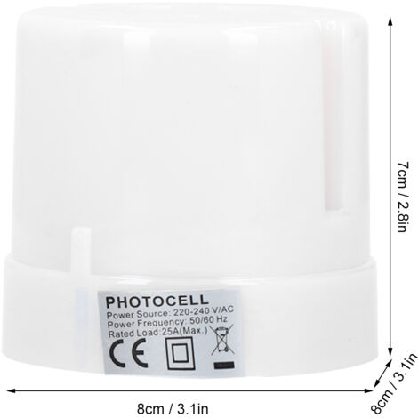 Interrupteur Photo Contrôlé Intelligent AC220‑240V 25A 197g Noir/Gris (1/5)