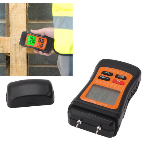 Testeur d'Humidité du Bois Pin Digital avec Fonction Retroéclairage pour Bois de Chauffage et Matériaux de Construction (1/5)