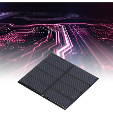Panneau Solaire Micro 0.6W 2V Polysilicium Cellule Époxy DIY pour Chargeurs et Lampes - 21g, 7x8.3cm (1/5)