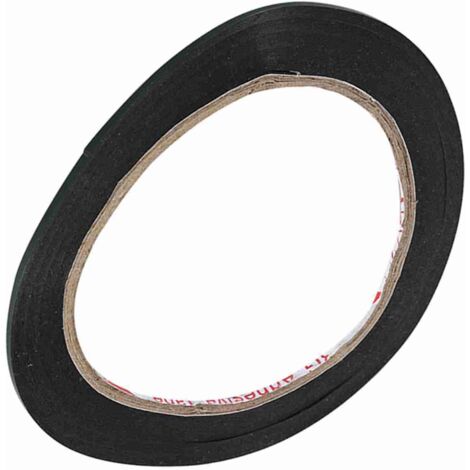Ruban Adhésif Double Face Noir - Super Fort et Résistant - 10m x 2mm x 0.3mm - Écologique (1/5)