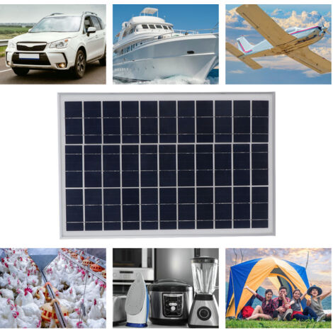 Panneau Solaire Portable 25W - Aluminium et Polycristallin - Haut Rendement et Imperméable pour Voiture, Camping, Bateau (1/5)