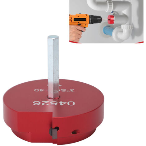 Fraise à PVC Kit Fraise à Tubage Aluminium Fraise pour PVC Raccord Presse Étui Conserveur pour Lignes d'Eau Lignes de Drain Lignes de Vent Taille 3 Pouces