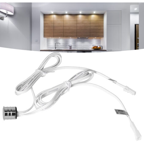 Interrupteur tactile intelligent tension large 5‑24VDC pour LED armoire [aluminium] (1/5)