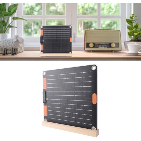 Panneau Solaire 20W Monocrystalline Silicon Type-C Double Portable pour Phone Tablette et Camping (1/5)