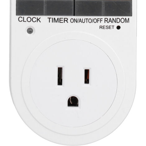 Programmeur Électrique Digital Intelligent 7 Jours/24h – Timer Prise avec LCD et 2200mAh Batterie NiMH pour Lampe Ventilateur Appareils (1/5)