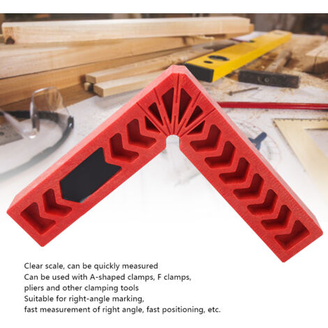 Set d'équerres de positionnement 90° L-Shape (4 pièces) en plastique technique haute résistance, pour ajustement précis en menuiserie et construction (1/5)