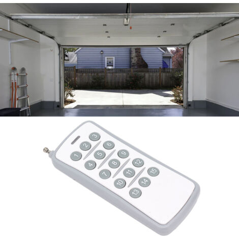 Télécommande Universelle ABS avec 15 Touches pour Portes et Alarmes, Modèle 433MHz, 50m Distance et Batterie 12V/23A (1/5)