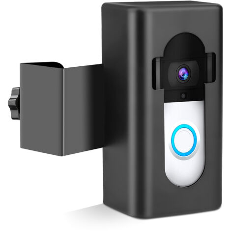 Support Antitheft pour Vidéocaméra de Porte - Installation sans Perçage, Compatible avec Ring Blink 2021 & Modèles 1/2/3/4/Pro - ABS & Métal - Portes 15-60mm (1/5)