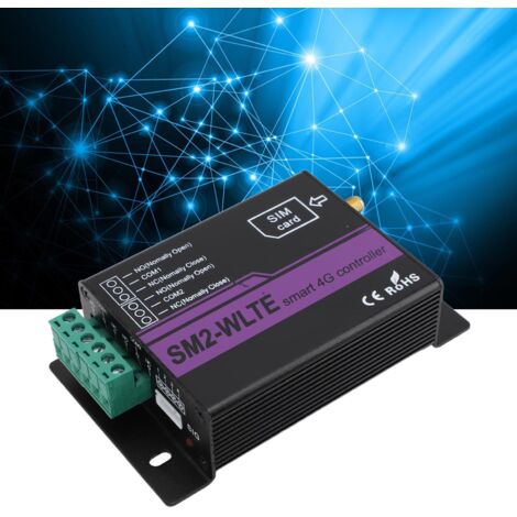 Contrôleur SMS 4G SM2 WLTE EA 2 Relay avec Connexion APP WEB Temperature Humidité Alarm SMS
