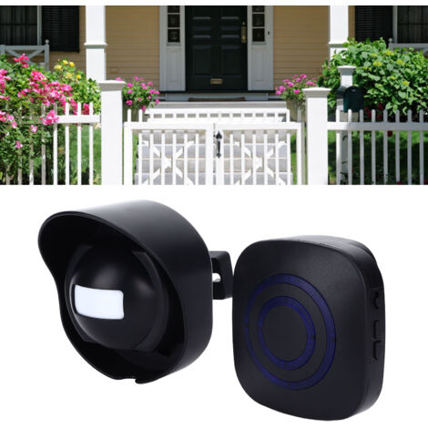 Sonnette de Porte Intelligente avec Sensor - Model 433MHz - Sonnette sans Fil avec Alarmes Sécurité - ABS Matériel 170g (1/5)