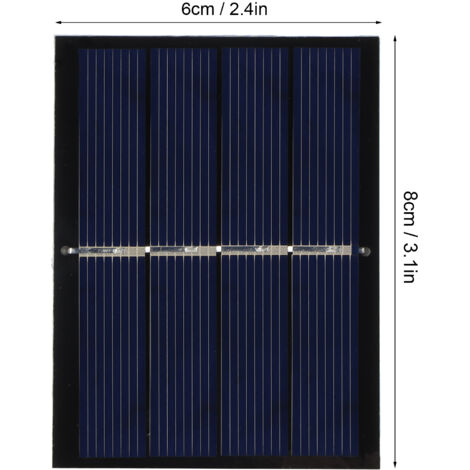 Panneau Solaire DIY - 4 Pièces Module 0.65W 2V pour Toy Light & Chargement de Batterie 60x80mm Polycrystalline Silicon (1/5)