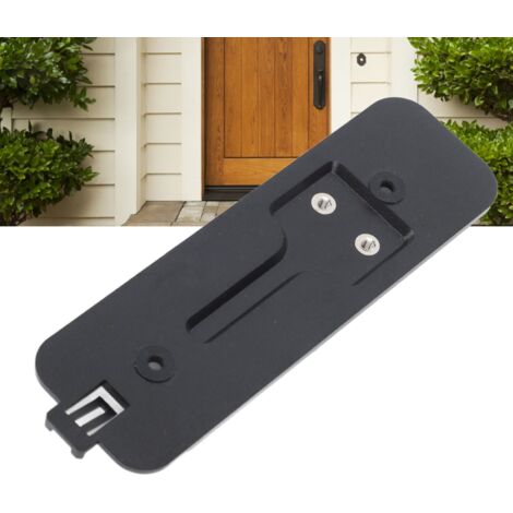 Plaque de Support pour Caméra de Porte Vidéo - Pack de Remplacement avec Extracteur de Carte - Compatible Blink - Noir (1/5)