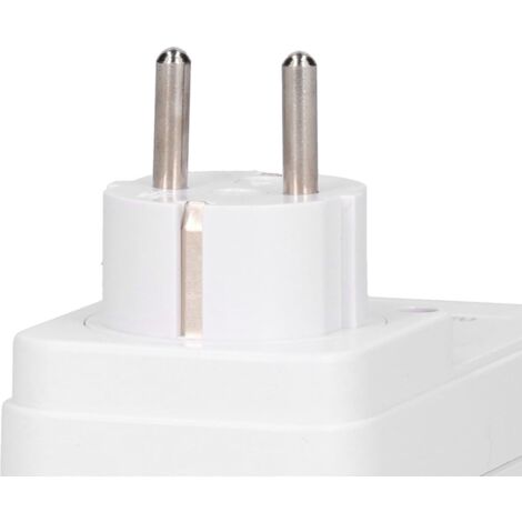 Prise intelligente USB avec minuteur numérique pour ordinateur et téléphone - ABS 10.9x5.4cm - Décompte 1-10h - 2 ports USB 2.1A (1/5)