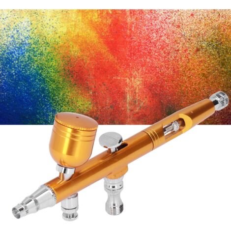 Aérographe portable G1/8 DIY en cuivre pour maquillage, nail art, tatouage, costumes et crafts (1/5)