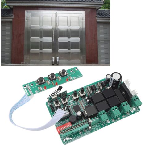 Carte de contrôle principale électronique universelle pour portes coulissantes motorisées (142x82mm, alimentation 220V, moteur DC 24V).