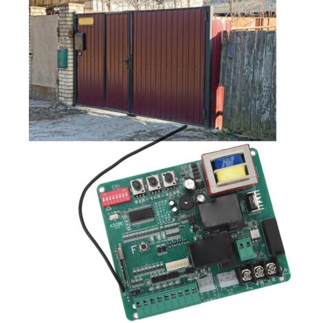 [Cartes de contrôle pour moteurs de portail coulissants] Carte de contrôle avec LEDs à vitesse sensible, ajustement force, dimensions 130x108mm (1/4)
