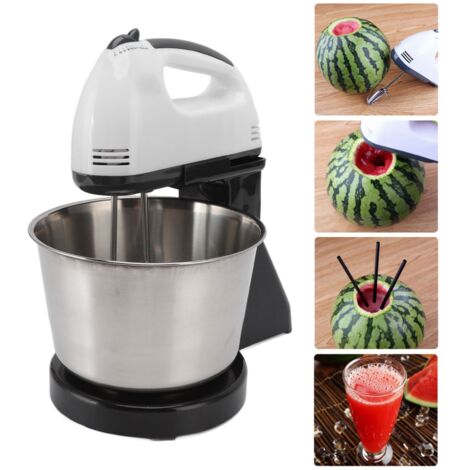 Mixer Automatique Domestique pour Cuisine  Modèle Électrique 350W avec Réglage de Vitesse, Bol et Douilles Inclus  Economiseur de Temps pour Battre les Oeufs et Mélanger les Ingrédients  En ABS