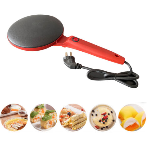 [Crêpes Electrique] [Crêpes Maker] [600W] Multifunctional Crêpe Maker Machine, Portable Pancake Griddle for Home - Équipement de cuisine facile à utiliser avec bol et mixeur (1/5)