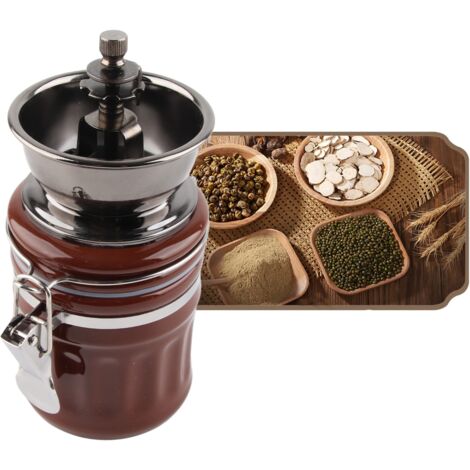 Moulin à Café Manuel Style Européen Multifonction avec Fraises Céramique pour Amateurs de Café - 650g Capacité 150g Design Amovible (1/5)