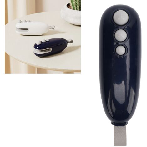 [Sealer de Sacs] + [Scellier Magique] + [Compact Pro] + [Dual Mode Magnetique] - Scelle et Ouvre avec C/USB - ABS Bleu - 122mm - Kit de Stockage Domestique (1/5)