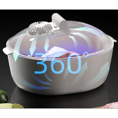 Plateau de Défrostage Ultime : Pavé à Viande Congelée, Technologie UV, Grande Capacité 323mm, 2 Temps (15/30min), USB Charge 1200mAh, ABS (1/5)