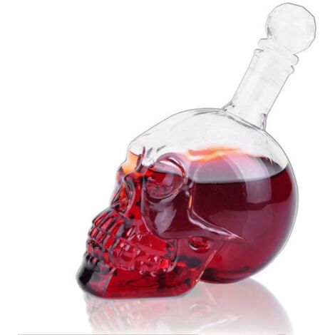 [Vase à Vin] Skull Shape High Borosilicate Glass 550ml pour Bar/KTV/Collection - Design Créatif et Résistant (1/5)
