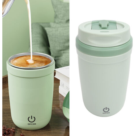 Tasse Café Auto-Mélangeante 350ml Inox USB IP6 Cup Magnétique Rechargeable - Mélange Automatique pour Café, Thé, Lait et Boissons (1/5)