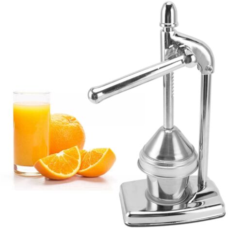 Presse-Fruits Manuel Compact Design Minimaliste en Acier Inoxydable 304 Grade Alimentaire avec Manche Ergonomique pour Citrons et Oranges (1/5)