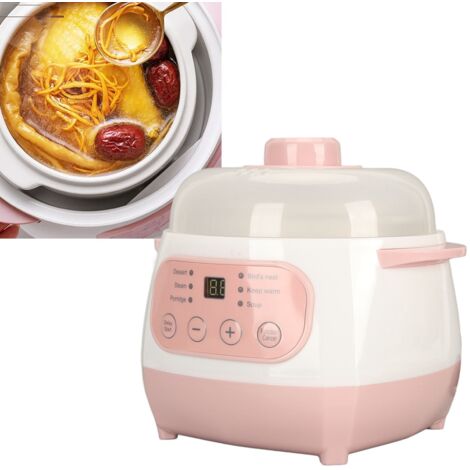Casserole Électrique Ceramique 1L 200W Anti-Brûlage Intelligent avec Plaque EU (1/5)