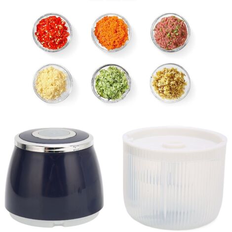 Hachoir Électrique Puissant avec 3 Lames - Multifonctionnel avec Chargement USB - 320g, PP et Inox - Silencieux (1/5)