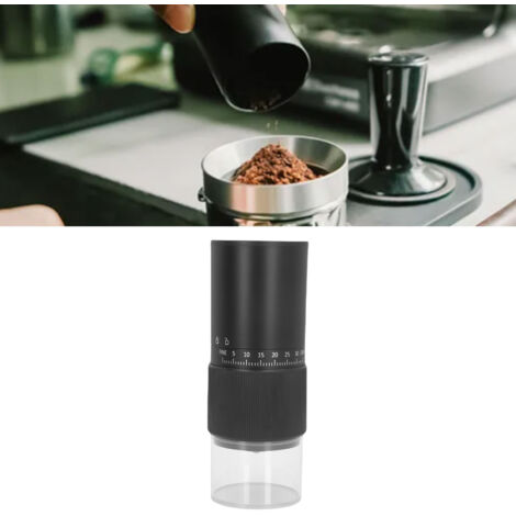 Moulin à Café Portable Électrique Rechargeable USB avec Broyeur Conique Céramique 25g Grille 1-40 pour Maison Voyage Bureau (1/5)