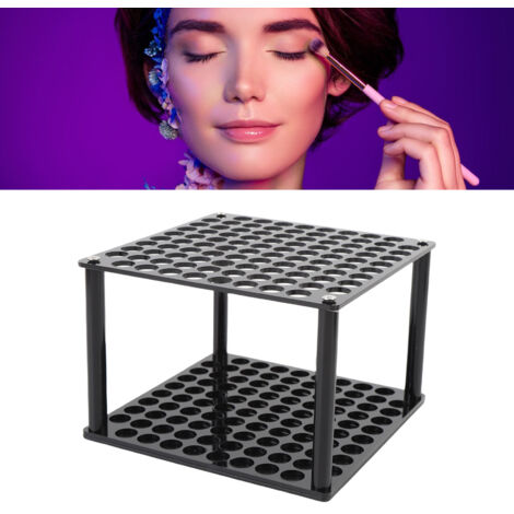 Rangement Makeup 96 Étuis Acrylique Support Pencil Organisateur Affichage Professionnel Noir (1/5)