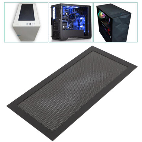 [Filtre Anti-Poussière PC] Filtre Magnétique PVC 2 Pièces 140x280mm Noir Ventilateur Boîtier PC (1/5)