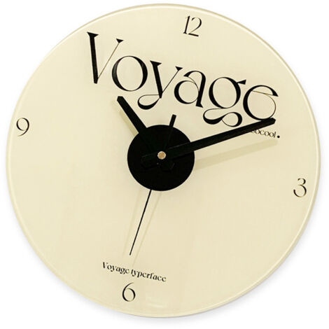 Horloge Murale Art Déco Contemporaine BL088 en Verre 12 Pouces Moderne Scandinave Style Précis Décorative (1/5)