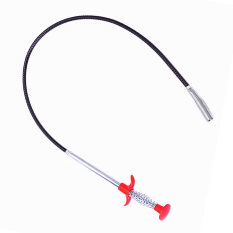 Débouchage de Drain 4 Griffes Déboucheur Toilette Douche Salle de Bain Fil d'Acier Efficace 0.6m/23.6in (1/5)