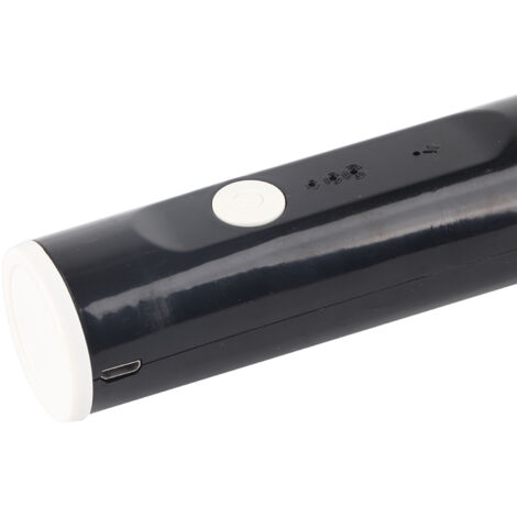 Fouet électrique lait rechargeable USB portable 3 vitesses ABS/Inox noir 220g (1/5)