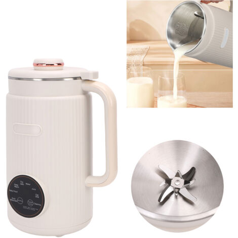 Machine à lait végétal automatique Laiteuse 1.2L modèle Blanche capacité 1200ml ABS 40oz avec programme pré-délai et auto-nettoyage