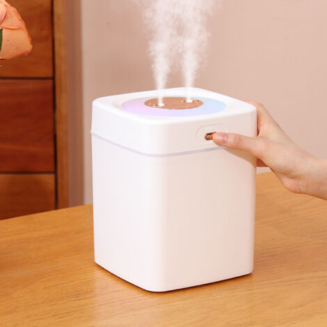Humidificateur Desktop Abs 3L Dual Spray, Double Brume Humidificateur Aromatherapie Huiles Essentielles Maison Bureau (1/5)