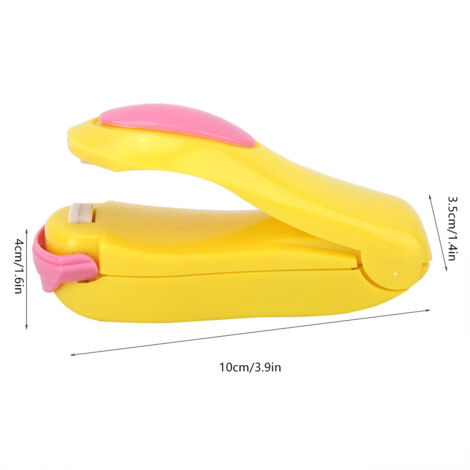 Sacheuse Mini Électrique Impulse Portable ABS Jaune Magnet - Machine à Sceller pour Conservation Aliments Frais (1/5)