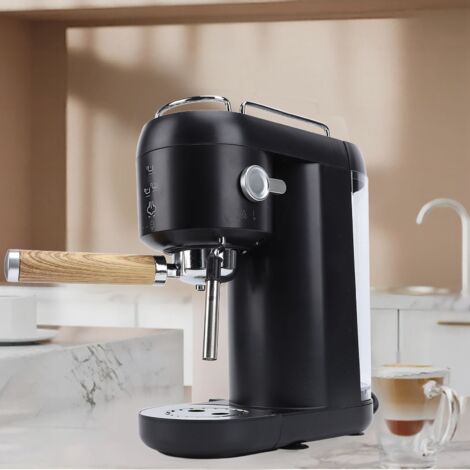 Machine à Café Professionnelle Espresso 20Bar avec Portafilter Tamper 1400W Contrôle Intelligent Température Fonction Cappuccino US Plug 110V Noir (1/5)
