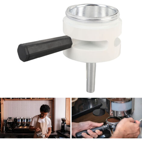 Thermostat pour Cafetière à Pression Thermostat Double Valve Anti-Déversement Aluminium pour Moka 2 Cups Accessoire de Remplacement Blanc (1/5)