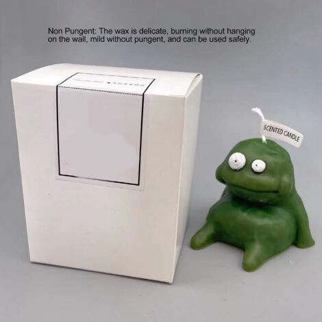 Bougie odorante originale en forme de personnage clay cartoon, parfumée, sans fumée noire, 160g, cadeau souvenir mignon. (1/5)