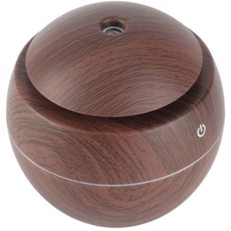 Humidificateur Ultrasonique Aromatique USB LED avec Diffuseur d'Huiles Essentielles et Purification d'Air Modèle Touch Design Matière ABS 130mL Brown Color Box (1/5)